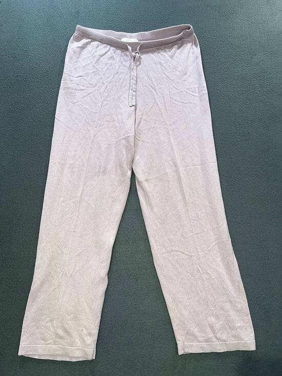 Bloomingdale's Pants - Bloomingdale's Cashmere Knit cashmere silk straight Pants Pockets L A010257